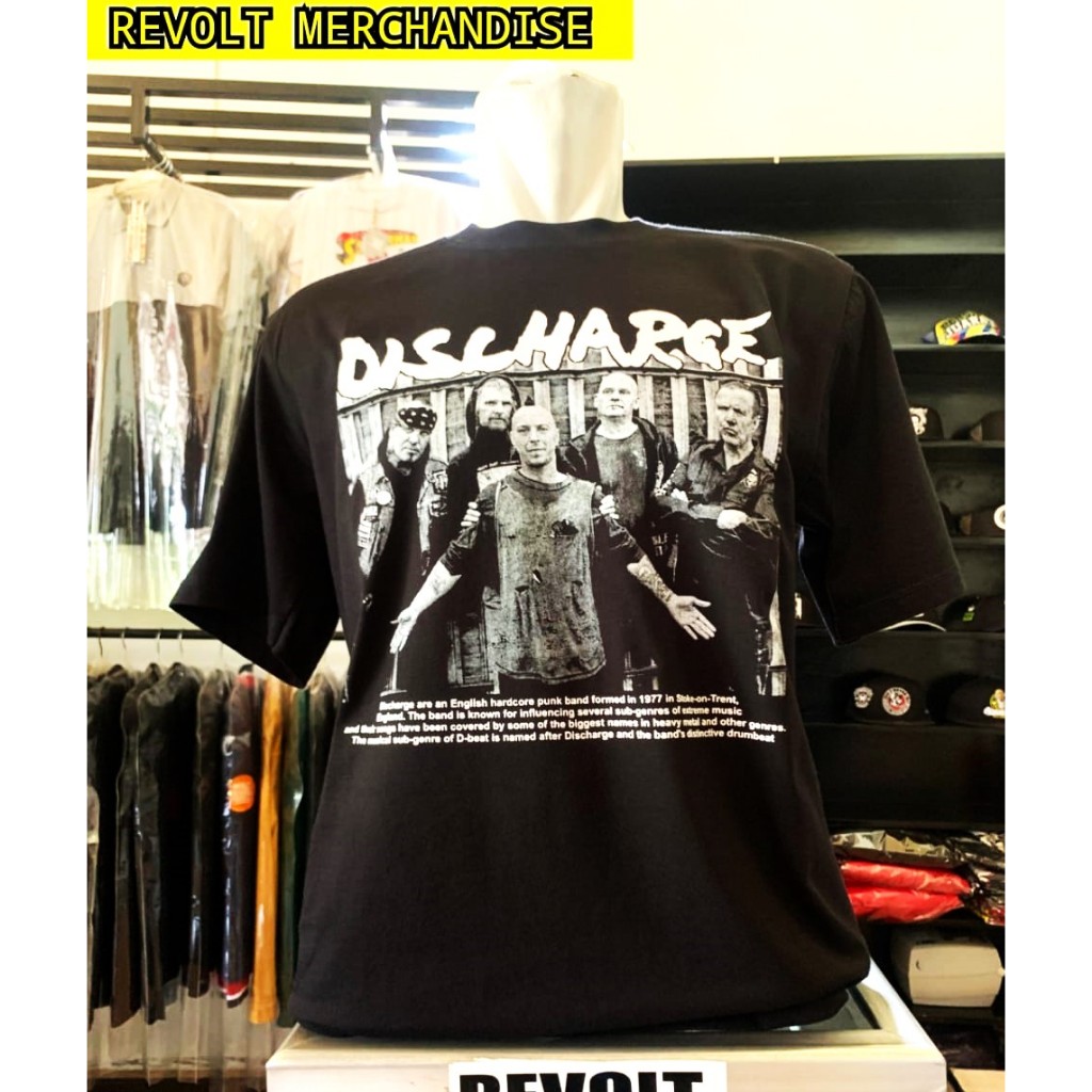 kaos DISCHARGE (personil) / T-shirt DISCHARGE (personil) / kaos band punk / kaos punk DISCHARGE / DI