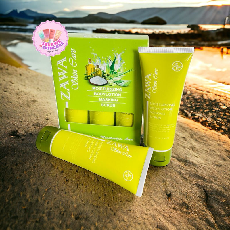 3 pcs / Paket Zawa skincare Original BPOM Exp Date 2028