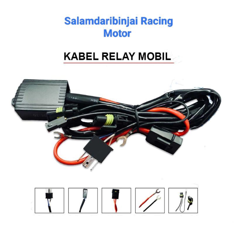 Kabel relay Set Billed Mobil 2 Lampu Kabel Relay Set Lampu Hid Projie Projector Biled Mobil 2 Lampu 