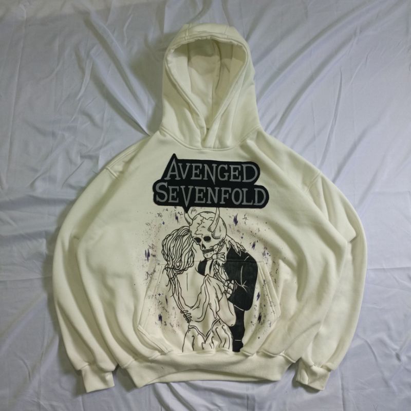 hoodie a7x - "a little piece of heaven "(handpainted)