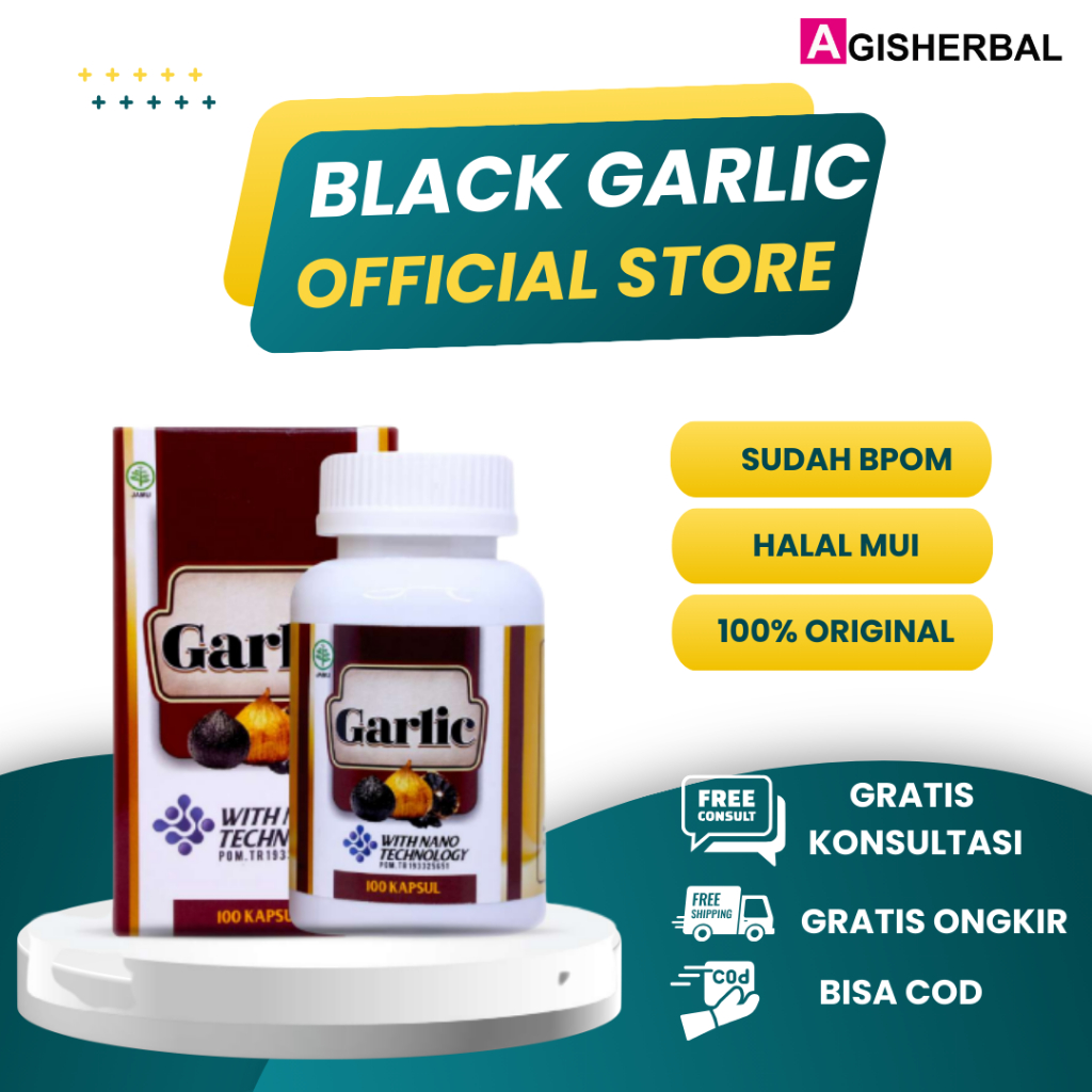 Black Garlic Bawang Hitam Tunggal Kapsul - Walatra Black Garlic - Obat Herbal Kapsul Bawang Putih Hi