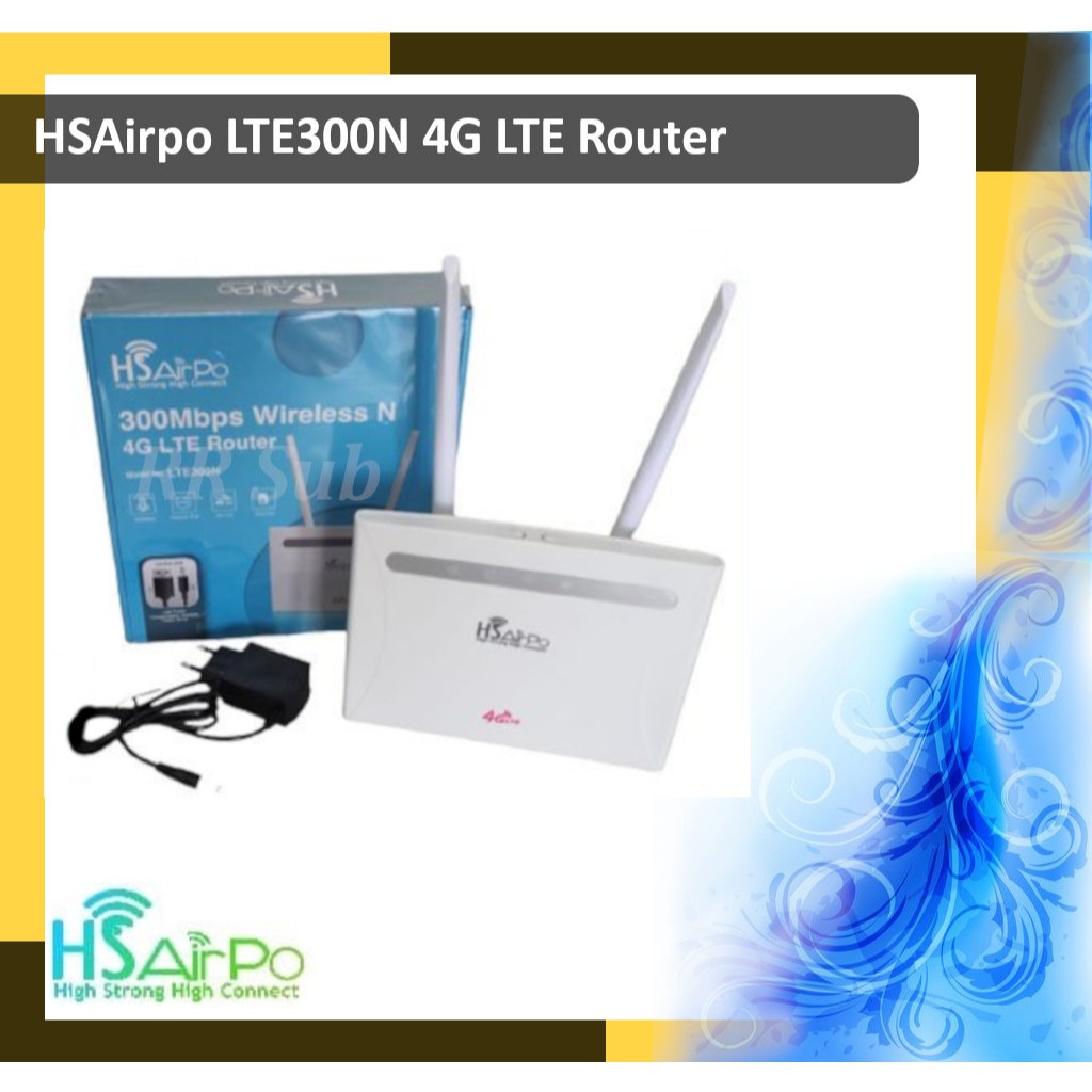 HSAirpo LTE300 Modem 4G LTE Router 2.4Ghz Wireless N 300Mbps all operator