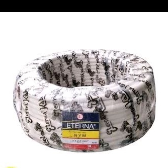 Kabel Listrik Eterna NYM 3x2,5 mm permeter / ecer kabel Eterna
