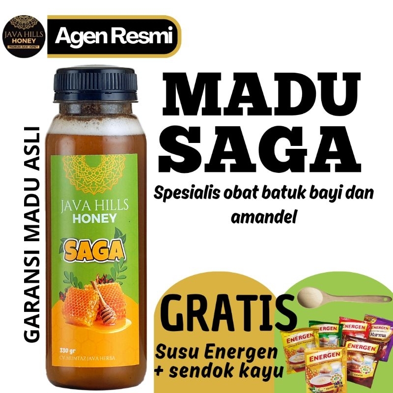 

JAVA HILLS HONEY MADU SAGA OBAT BATUK BAYI USIA 1+, AMANDEL, DAN DEMAM | JAVAHILLS