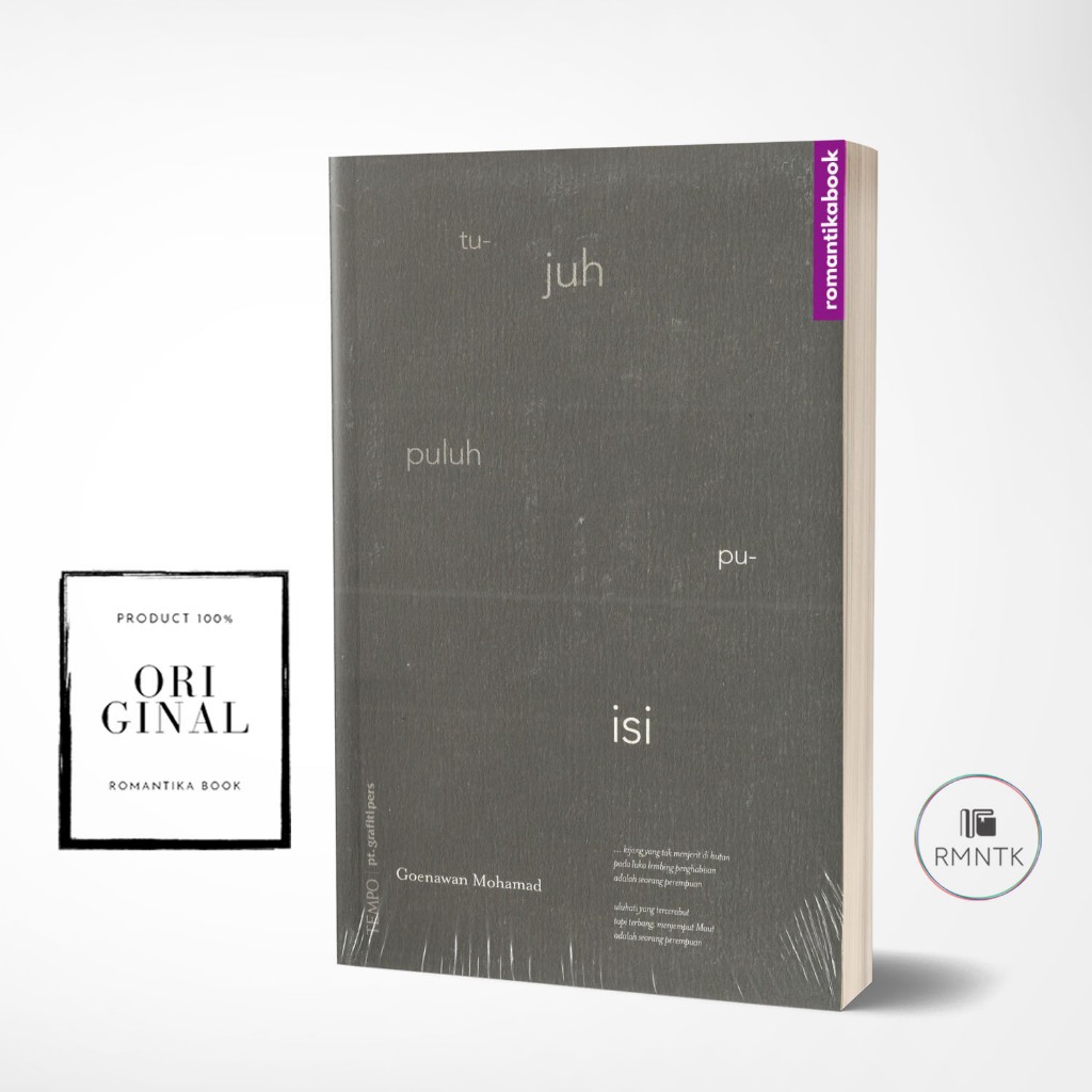 Buku 70 (Tujuh Puluh) Puisi - Goenawan Mohamad - ROMANTIKABOOK