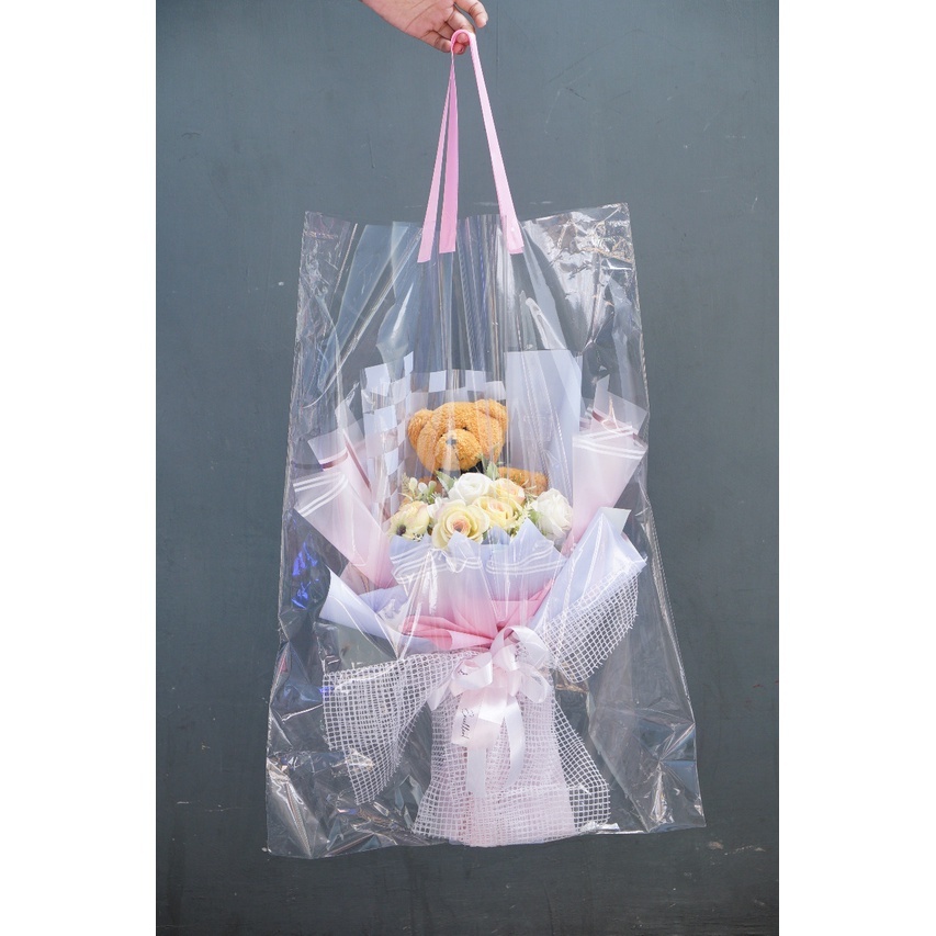 

Plastik Bucket Handle Pita Tas Plastik Buket Transparant
