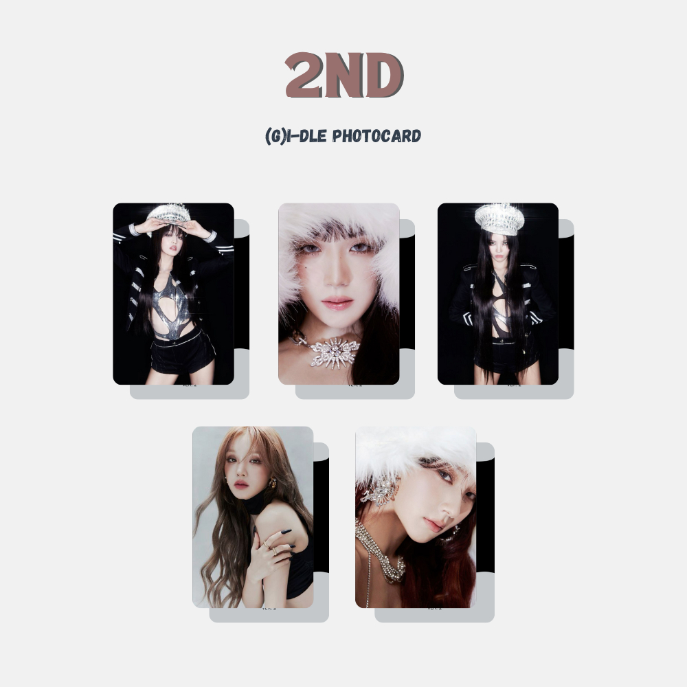 [5 pcs] Photocard Gidle : 2ND - by Aera Kpop Merch | Photocard Unofficial Gidle Print 2 Sisi