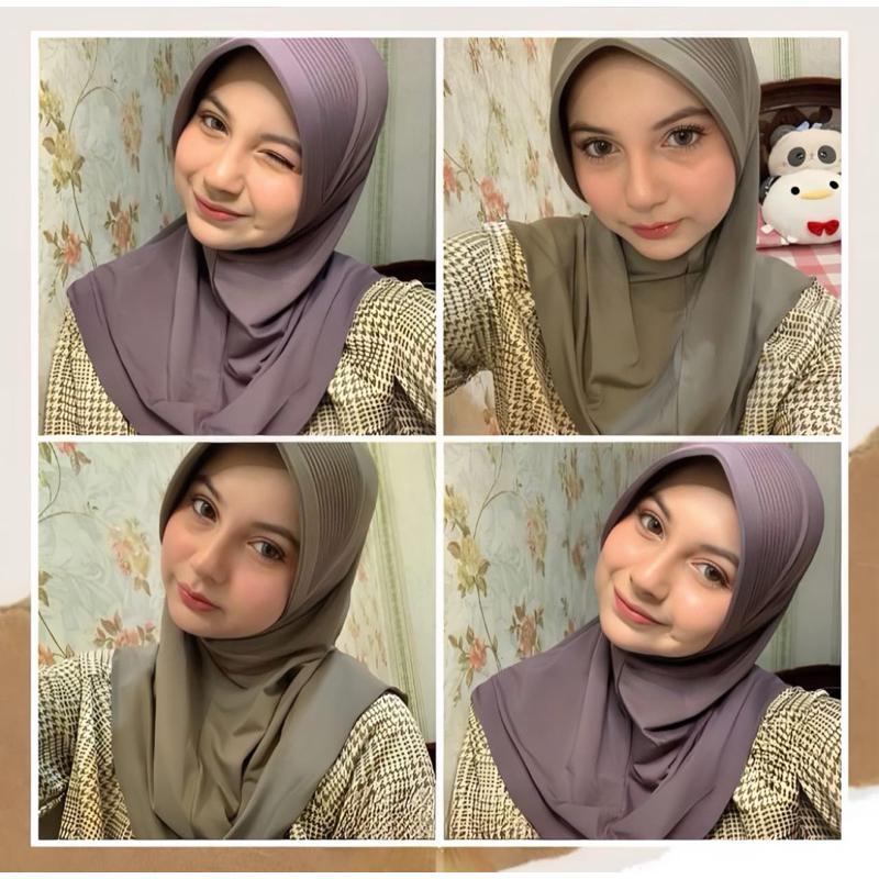 Jilbab Cewek Bergo Sport pet Besar & Tebal