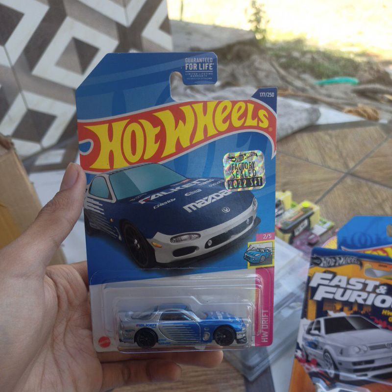 Hotwheels 95 Mazda RX 7 Biru Factory Sealed 2022 Set