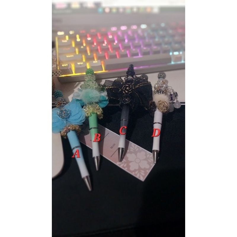 

Beadable Pen, Pulpen Unik, Pulpen Hias Manik Manik