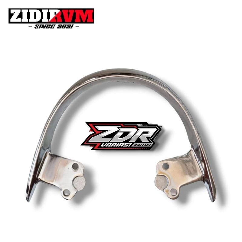 Behel Scoopy Chrome Model Original Varian Warna Silver Chrome