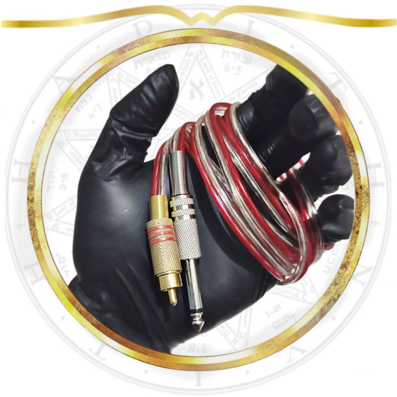 Clip Cord RCA tattoo kabel mesin tato coil rotary pen - clipcord rca tattoo cable