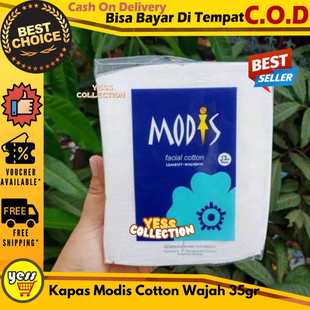 Kapas Modis 35 gr Modis Kapas Wajah Kapas Pembersih Wajah COD - YESS