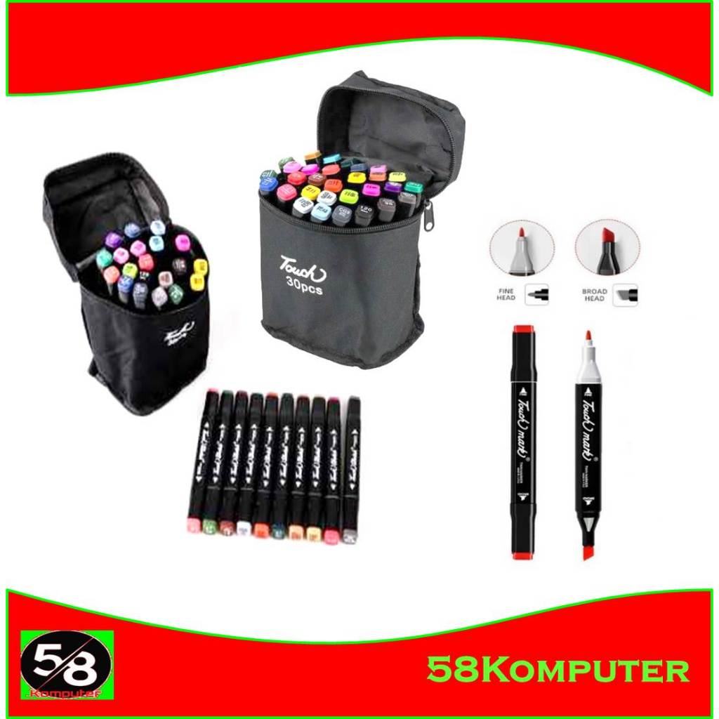 

Set Spidol Toddi 12 24 30 Pcs Warna Spidol Sketsa Pena Kuas Spidol Seni Ujung Ganda Seni Spidol Gambar Permanen Untuk Perlengkapan Seni Mewarnai Toddi Spidol Dual Side Fine Art Brush Art Marker Set Graphic Art Maker Pen Color