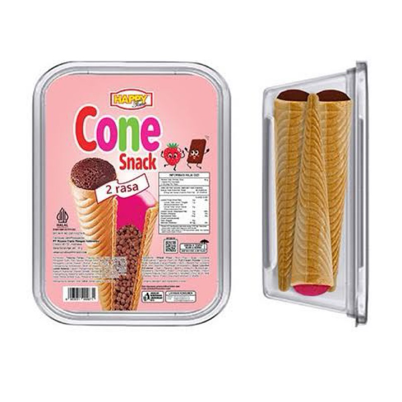 

HAPPY TIME CONE SNACK TOPLES 2 RASA | SNACK CONE 1 TOPLES ISI 5 CONE