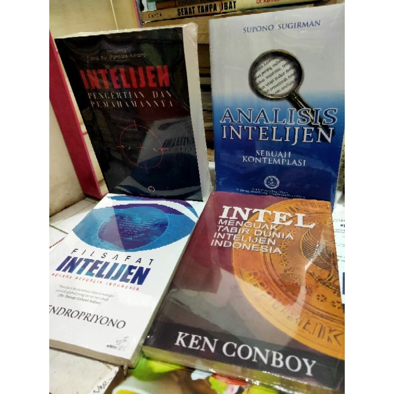 Paket 4 buku kajian INTELIJEN Ken conboy S.Sugiman AM Hendropriyono Jend Kunarto NUP