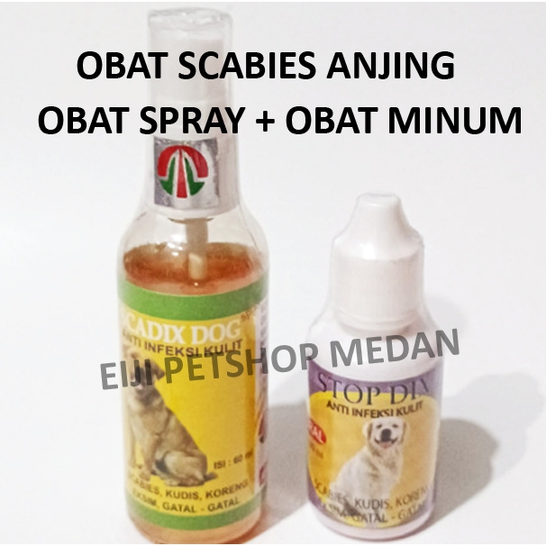 SCADIX DOG ANTI INFEKSI KULIT ANJING SCABIES KUDIS DLL – SCADIX SPRAY - OBAT ANJING OBAT KULIT ANJIN