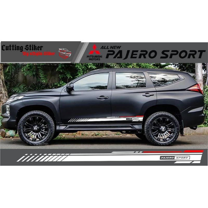 Sticker Mobil Striping Pajero Sport Stiker Xpander Aksesoris Body Car Terbaru Simple
