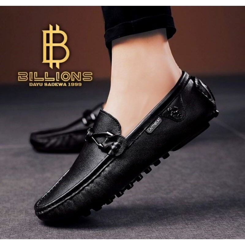PROMO / BAHAN PREMIUM / Sepatu Kulit Pria Pantofel Ferrari Casual Kerja Kantor Formal Slip On Santai