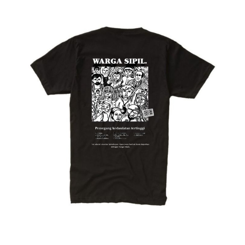 T-shirt WARGA SIPIL UNONFFICIAL