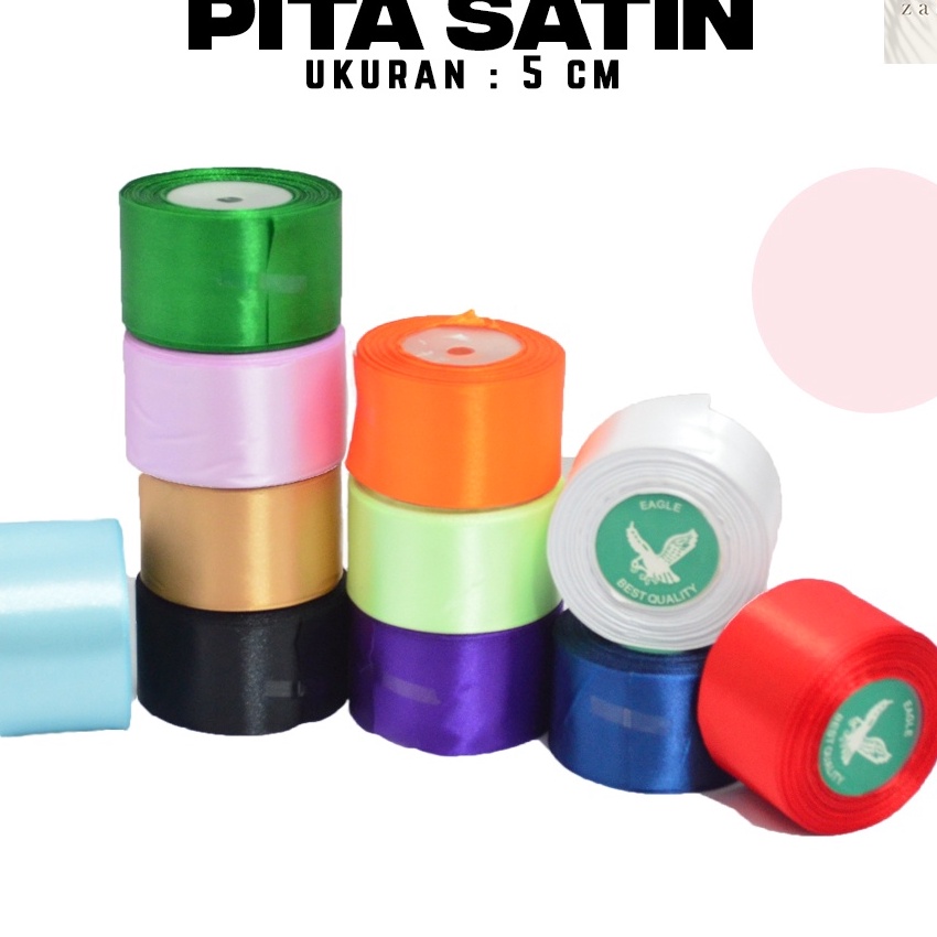 

KF7 PITA SATIN POLOS 2 INCH Ribbon Gift Bouquet Hiasan Buket Bunga Packing Packaging Hampers Hantaran Souvenir Sovenir Hadiah Kado Giftbox Dekorasi Hiasan Kerajinan Tangan