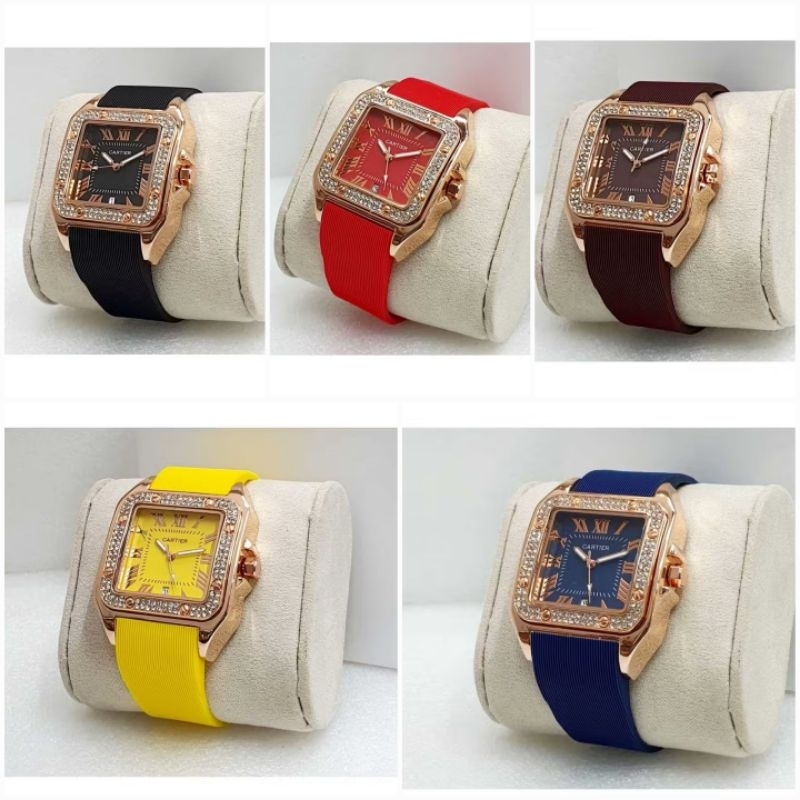 JAM TANGAN WANITA Cartier Permata mewah