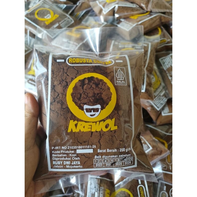 

kopi bubuk robusta krewol