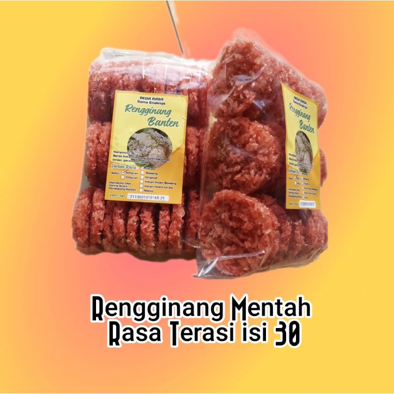 

Rengginang Mentah Rasa Terasi Isi 30