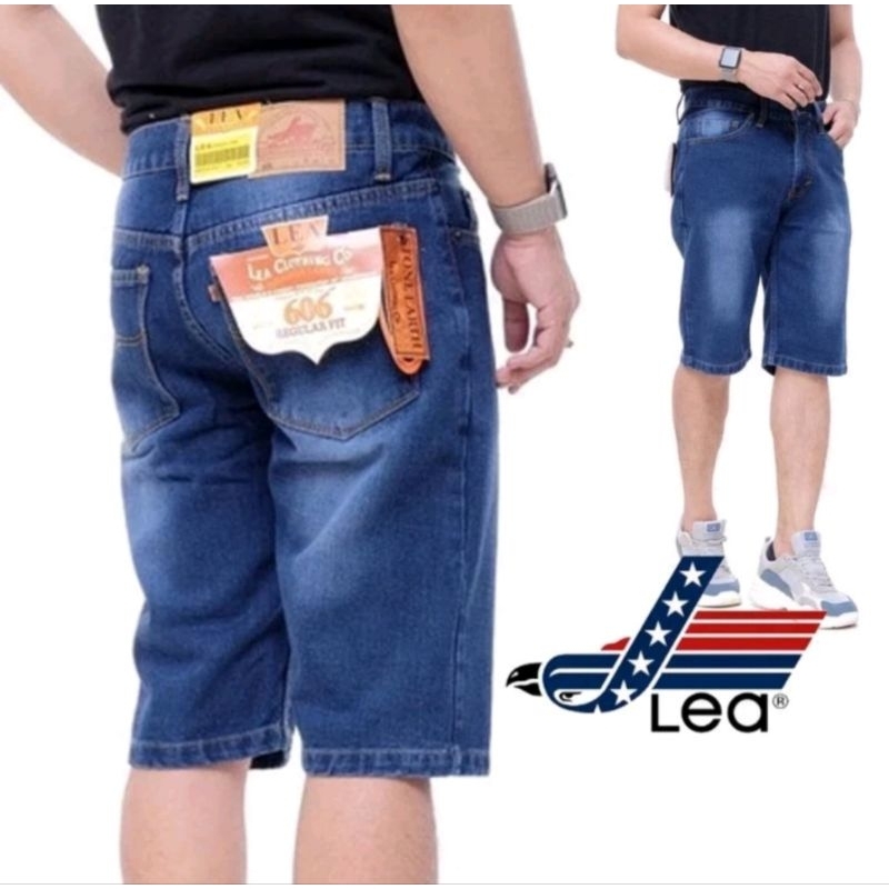CELANA JEANS PENDEK LEA 606 PREMIUM QUALITY DENIM NONSTRETCH TERBARU