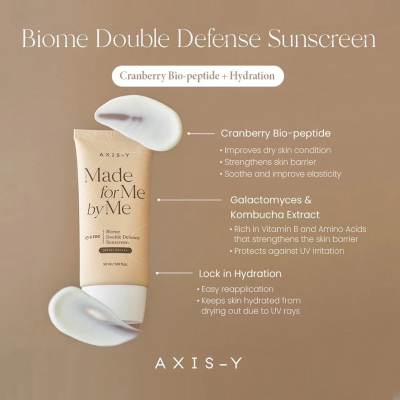 Axis-Y Biome Double Defense Sunscreen 50ml