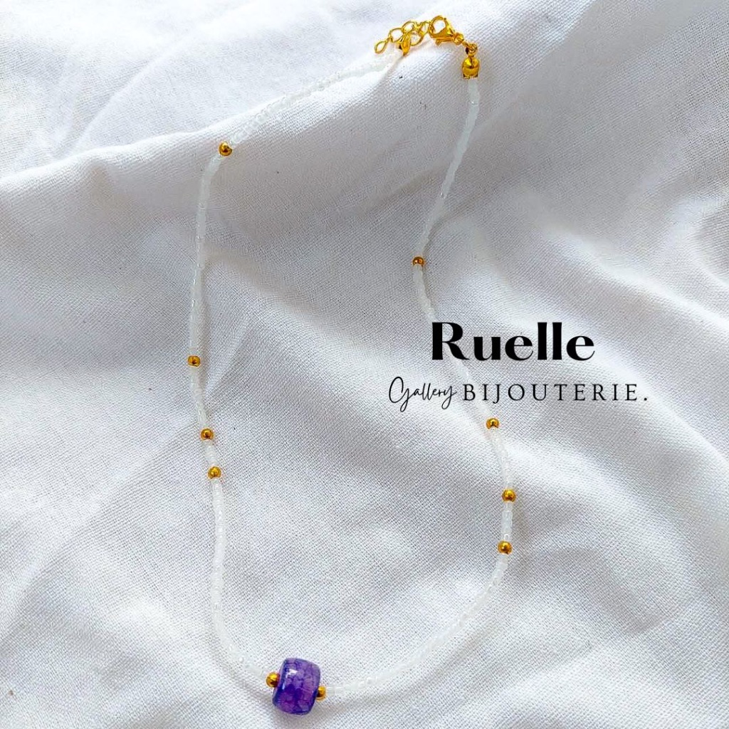 Gallerybijouterie - RUELLE Necklace | beads necklace | kalung manik-manik | kalung korea