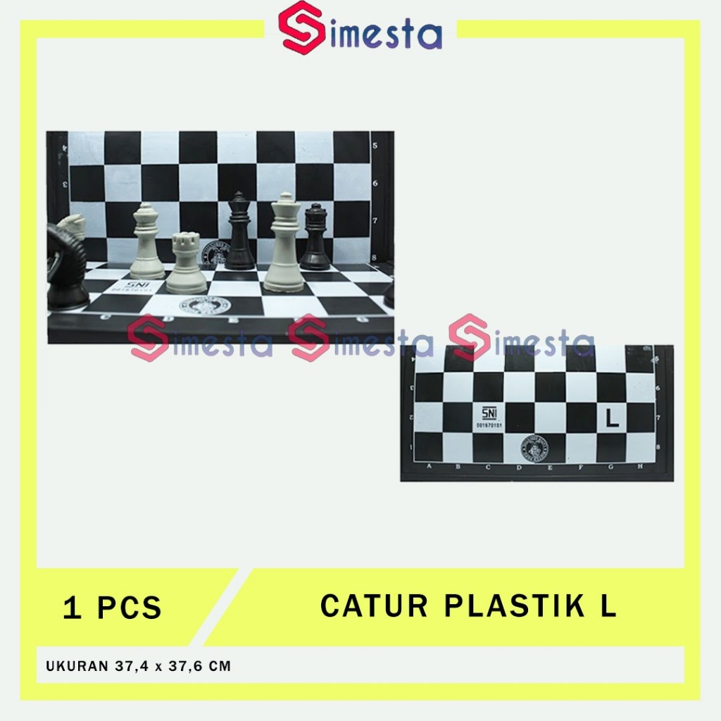 Papan Catur Plastik ukuran L | Catur L