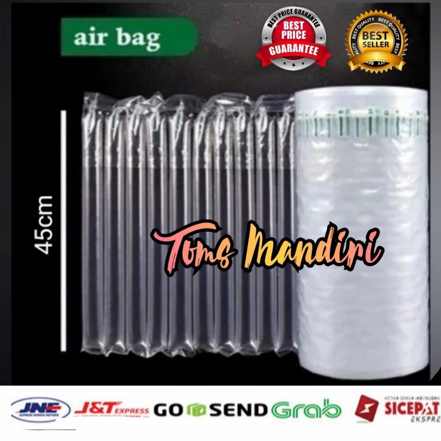 

TERBUKTI Poly air Plastik Inflatable Cushion bubble Wrap Bantal 45cm Permeter