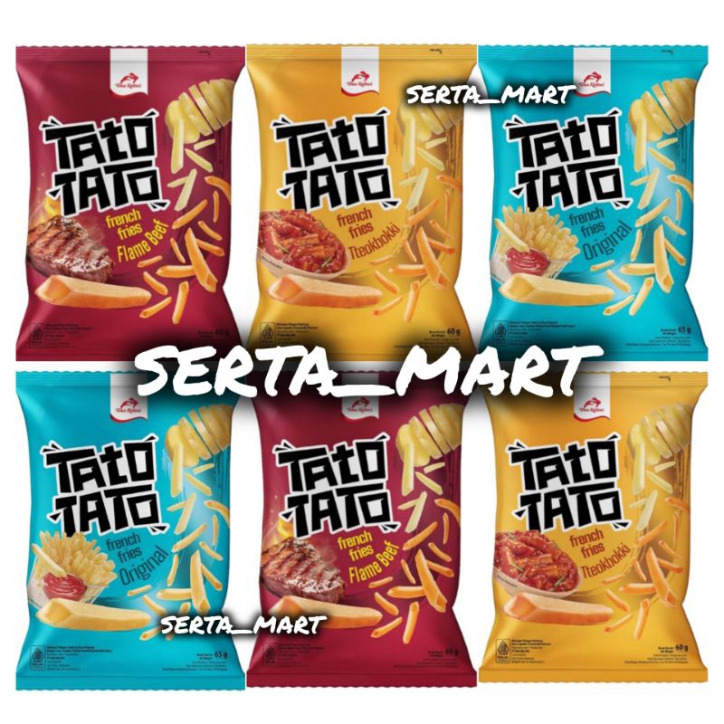 

Dua Kelinci Tato Tato Snack Kentang Original 60gr - Tato Tato French fries