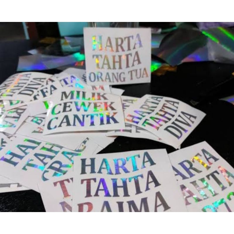 

stiker harta tahta wanita / stiker nama / stiker harta tahta nama anda / stiker custom