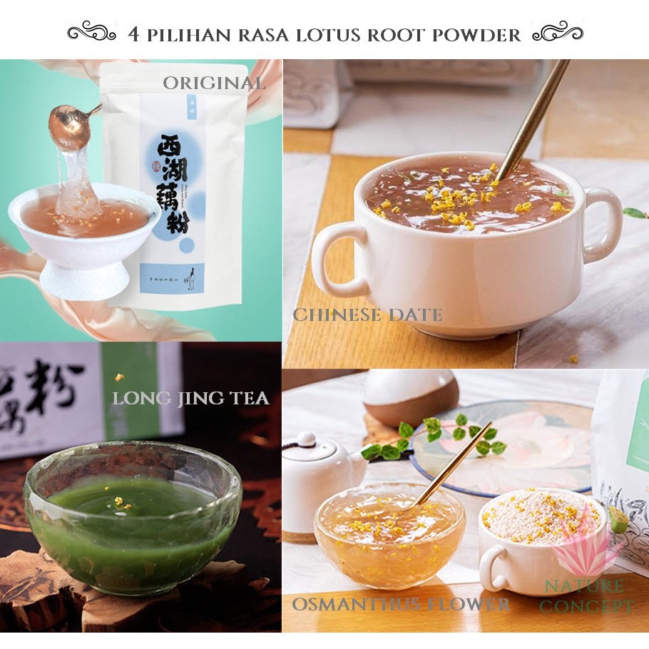 MURAH MERIAH Lotus Root Powder Bubuk akar teratai Sarapan Diet Sehat SACHET