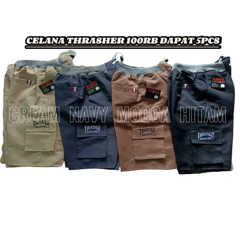 celana cargo thrasher