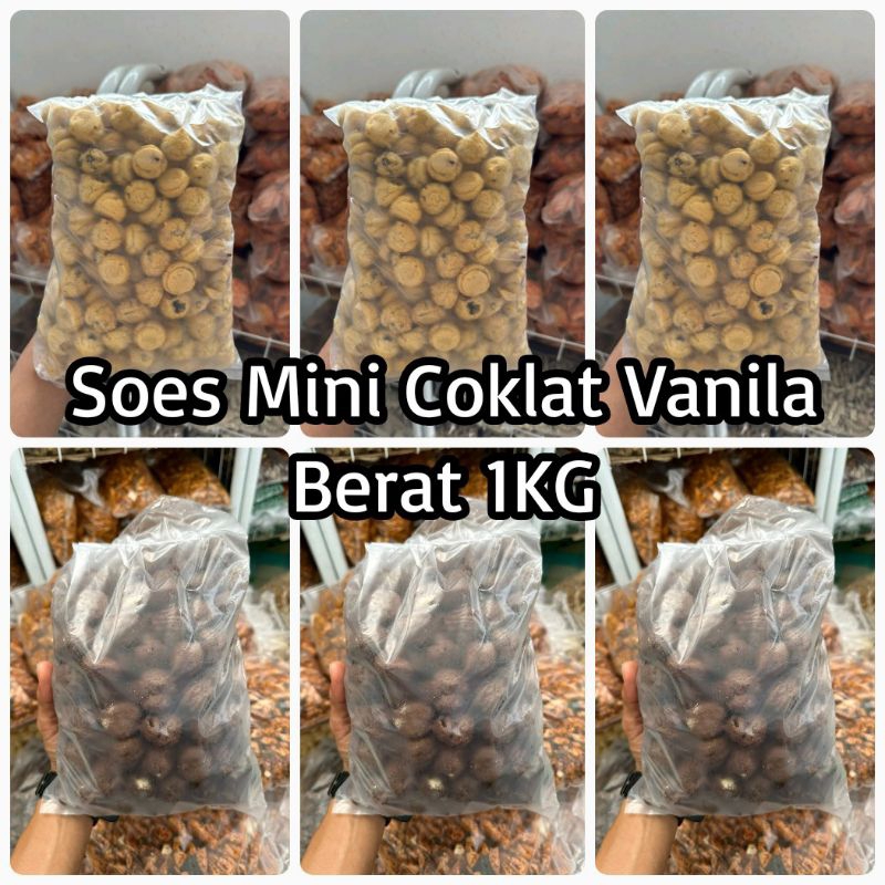 

Soes Mini Rasa Coklat & Soes Mini Rasa Vanila 1Kilo