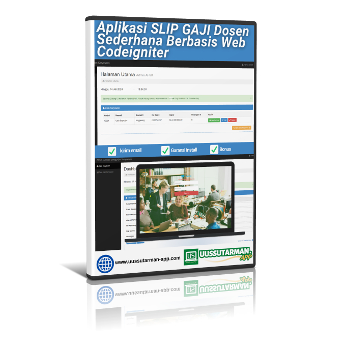 Source Code PHP Aplikasi Penggajian Karyawan Berbasis Web
