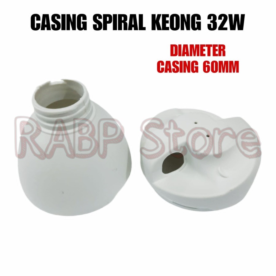 CASING LAMPU SPIRAL KEONG 32W ORIGINAL BAHAN TAHAN PANAS