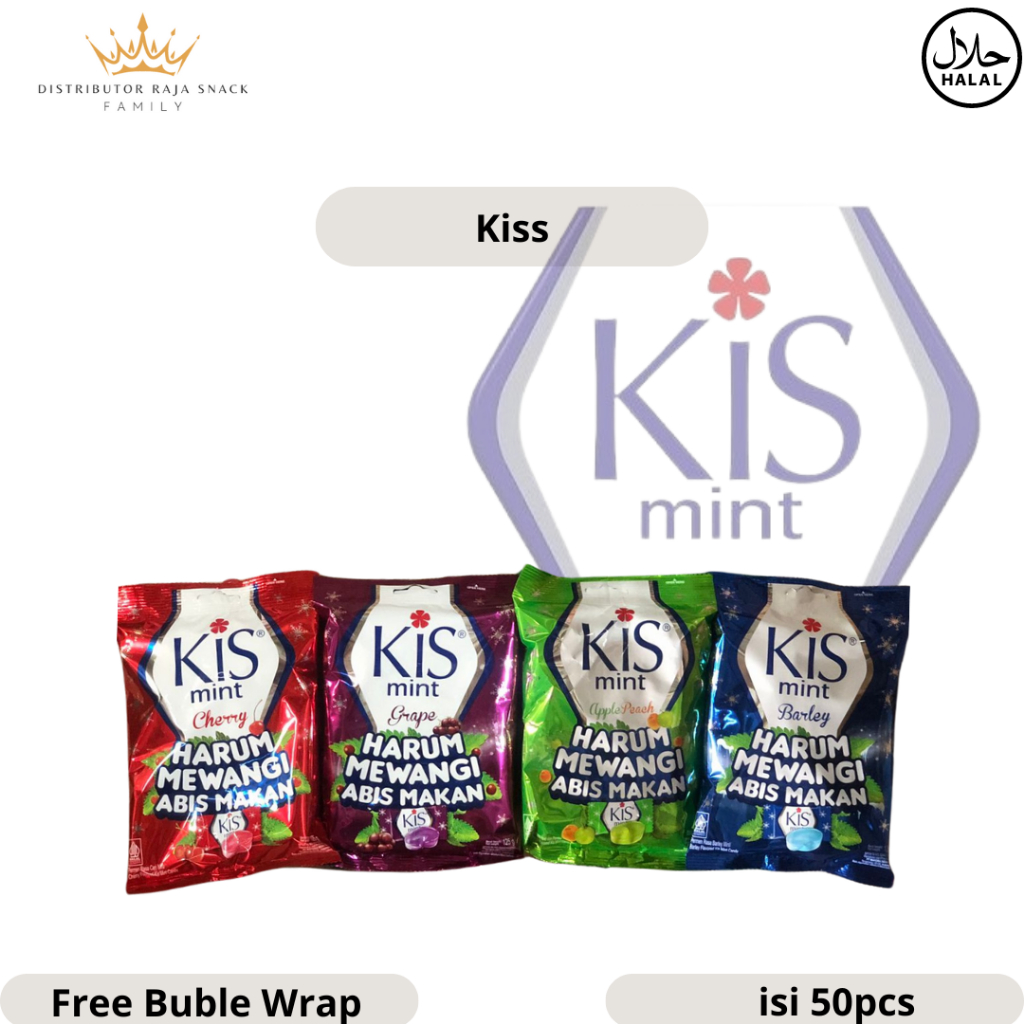 

Permen Kiss Mint isi 1pack 50pcs @125gr 4 varian