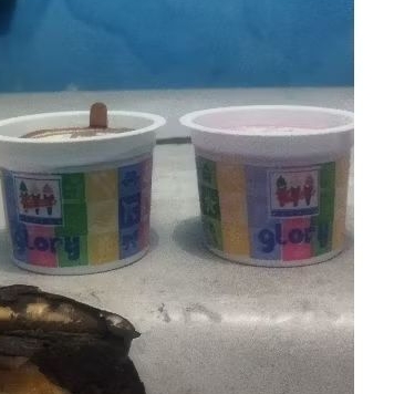 

es krim Miami cup rasa coklat n strobery