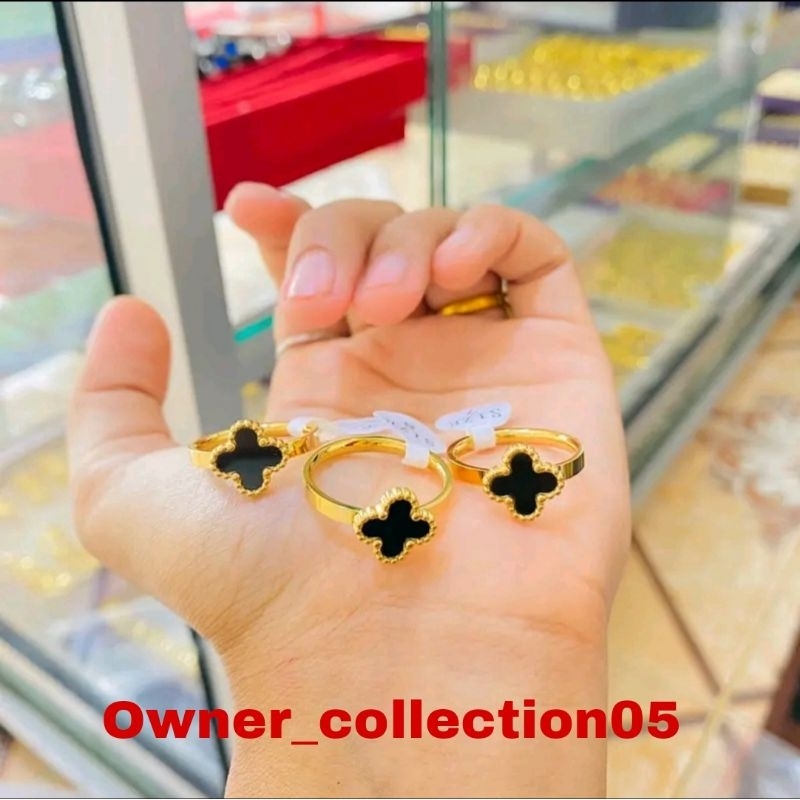 cincin titanium Clover Korean style