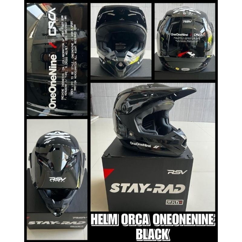 Helm Orca Original Pride and Pride Helm Cross Orca oneone nine second kondisi baik