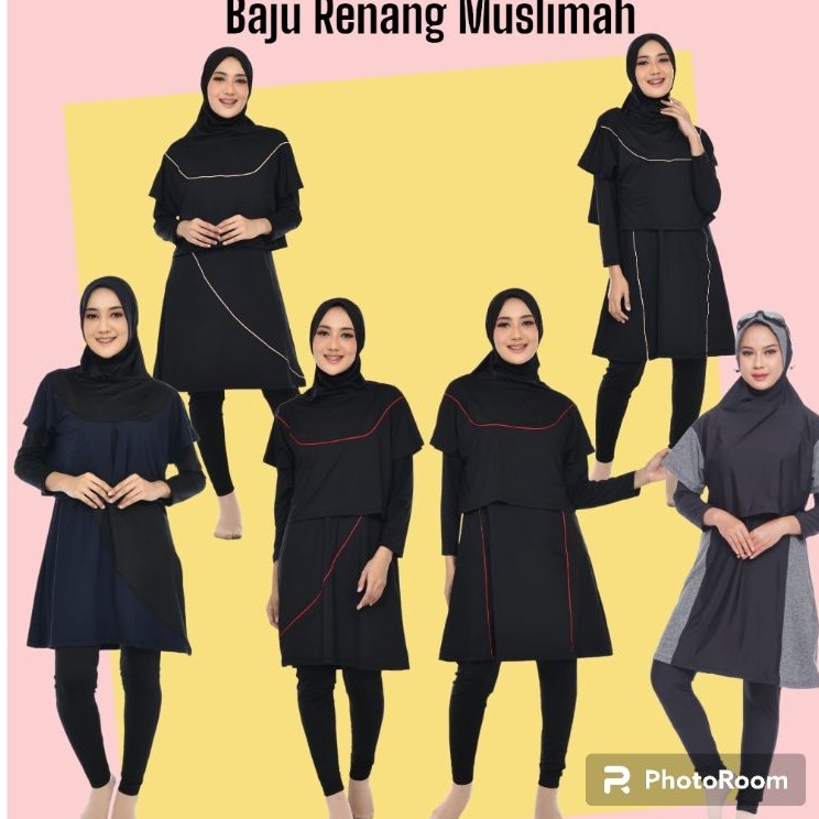 Harga Meriah  Baju Renang Muslimah Dewasa jumbo Baju Renang jumbo syari baju renang perempuan baju r