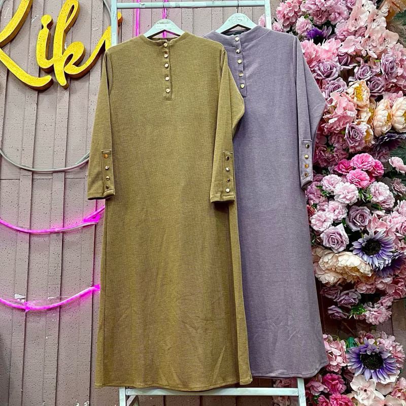 MIDI COMBED KEKINIAN TERBARU MIDI INARA KNIT RAJUT PREMIUM IMPORT//GAMIS COMBED GAMIS KEKINIAN INER 