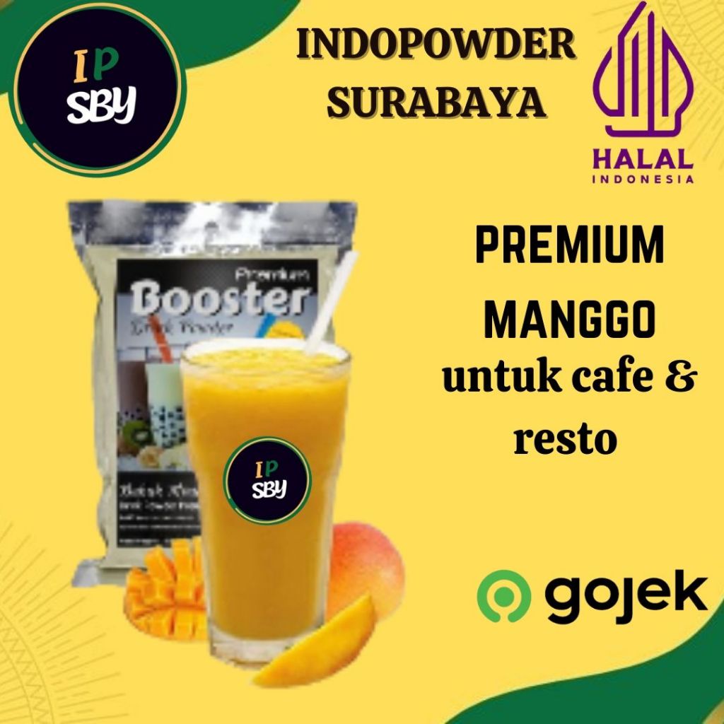 

IDPSBY | PREMIUM Bubuk Minuman MANGGA 1KG | Powder MANGO 1KG | INDOPOWDER BOOSTER PREMIUM