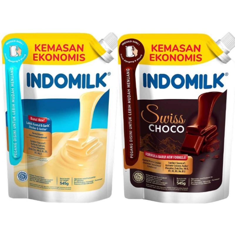 

INDOMILK KENTAL MANIS POUCH 545G PUTIH & COKLAT