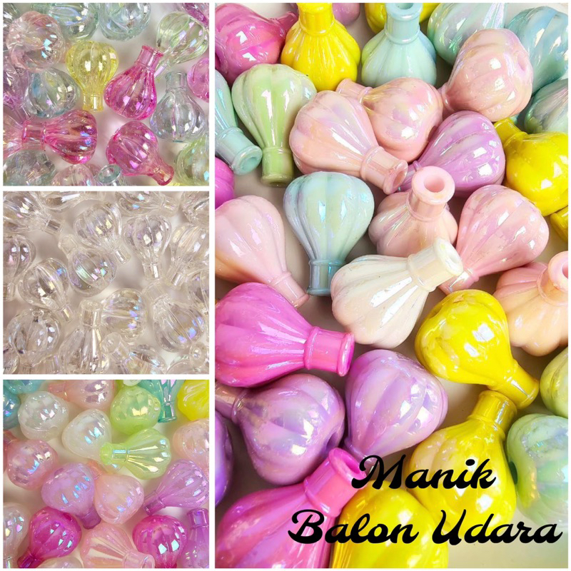 (25 gr) Manik Balon Udara Besar isi 5 pcs Manik Premium Balon udara