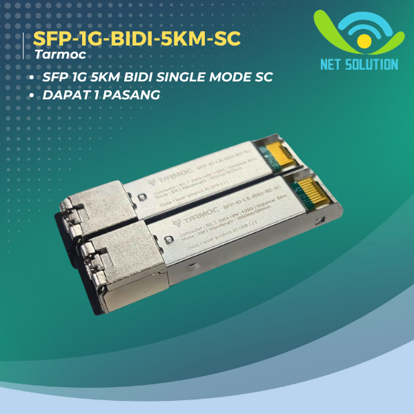 Tarmoc SFP-1G-L5-BD-SC | SFP 1G BIDI 5KM SC | SFP 1G 5KM Single mode
